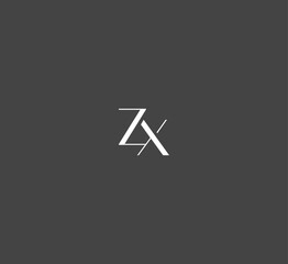 ZX, XZ letter logo design template elements. Modern abstract digital alphabet letter logo. Vector illustration. New Modern logo.