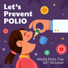 Dropping Polio Vaccine To Prevent Virus