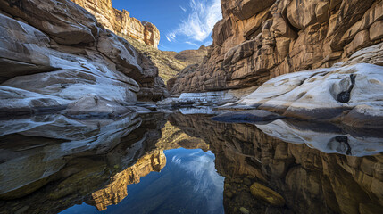 Canyon Reflections in Rocky Canyon.