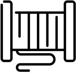 cable reel line icon