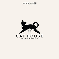 cat logo for pet shop and pet business cat pet food shop