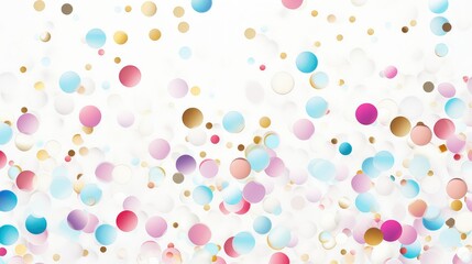 colorful confetti party background illustration festive balloons, fun happiness, event decoration colorful confetti party background