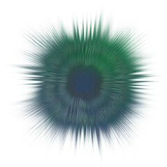 An abstract transparent glitch art burst texture design element.