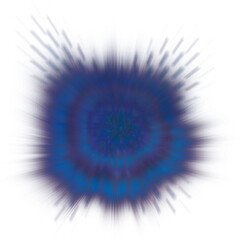 An abstract transparent glitch art burst texture design element.