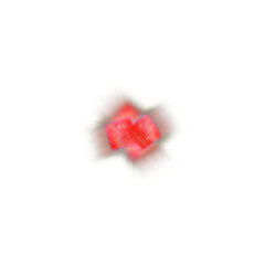 An abstract transparent glitch art burst texture design element.