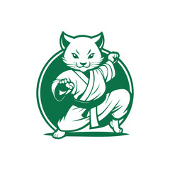 Green Animal Kungfu Illustration
