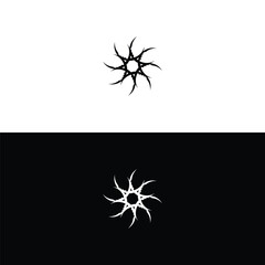 Round circular banner frames, borders . Circle vector logo