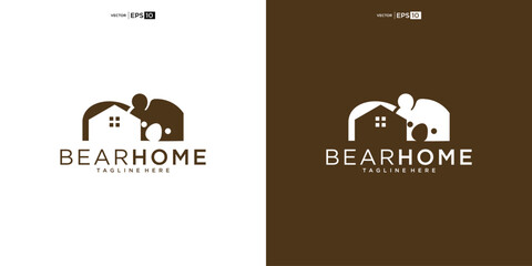 Printbear house logo design template.
