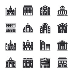 Building icon set