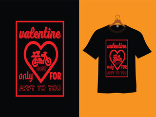 Happy valentine day love art vector t shirt design