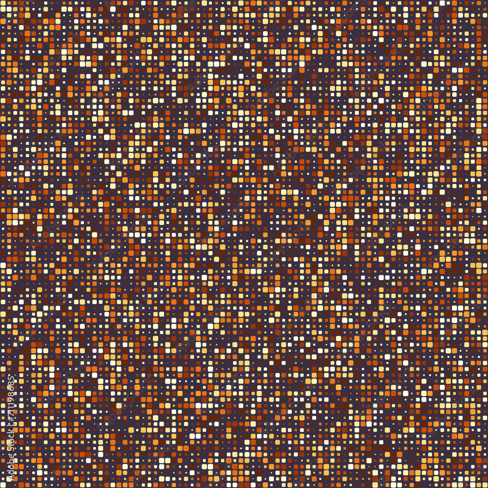Poster abstract geometric design. rounded squares in multiple colors. earthy tones with a hint of warmth. a