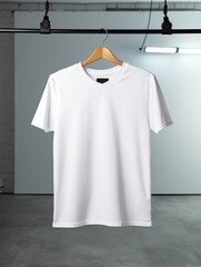 Naklejka premium white t-shirt as element isolated on white background
