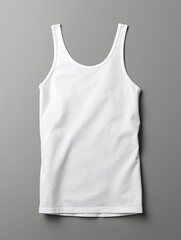 white tank top isolated on a white background