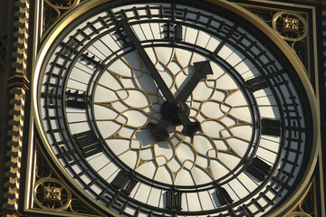 Obraz premium London UK view of Big Ben clock on a beautiful clear day 