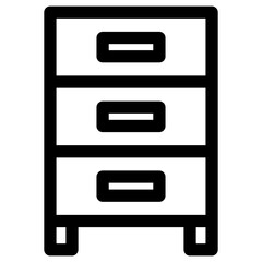 cabinet line icon