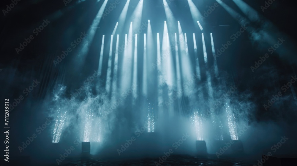 Poster a dazzling display of colorful visuals takes center stage on the djs console adding an extra layer o