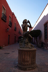 Escultura de las musas de la música del Centro histórico de la ciudad de Querérato
