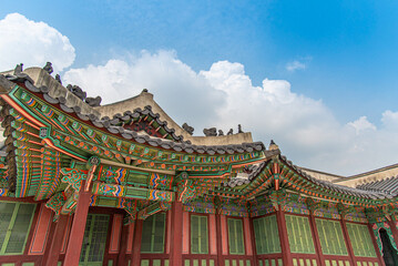 Fototapeta premium 한국의 전통을 볼 수 있는 종묘, 창경궁의 모습
