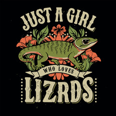 Just love who love lizards Design By Alim Graphic 