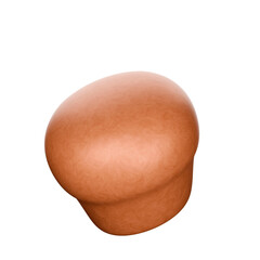 Cartoon style Bread texture 3D rendering.