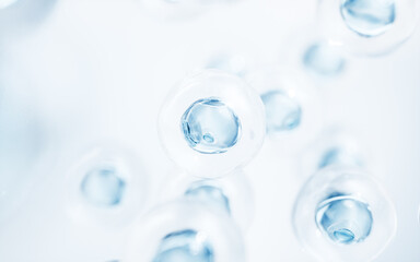 Transparent blue cells background, 3d rendering.