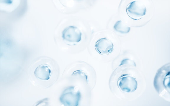 Transparent blue cells background, 3d rendering.