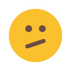 Fototapeta premium confused Flat icon