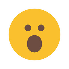 Fototapeta premium shocked Flat icon