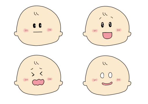 赤ちゃんの表情セット３PNG