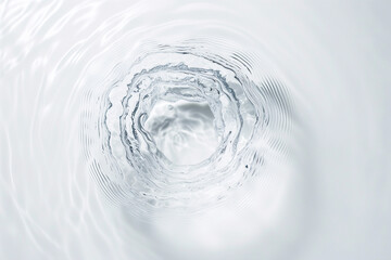 Water Surface Ripple Texture on Transparent Clear White Background, Water Splash Texture for Cosmetic Moisturizer Banner with Organic, Minimal Style and Copy Space - Powered by Adobe