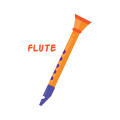 Flute icon clipart avatar logotype isolated vector illustration