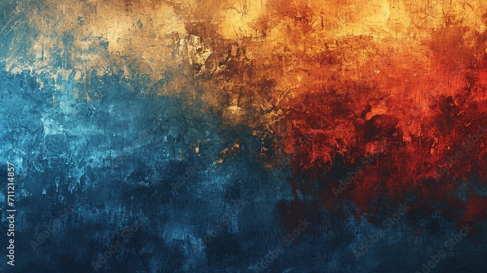 Poster a seamless gradient transitioning from deep blue to rich brown, with hints of warm red, reminiscent 
