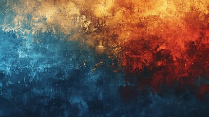 A seamless gradient transitioning from deep blue to rich brown, with hints of warm red, reminiscent of a serene autumn evening. Integrate subtle textures to enhance depth 