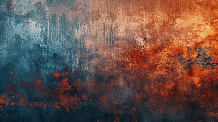A seamless gradient transitioning from deep blue to rich brown, with hints of warm red, reminiscent of a serene autumn evening. Integrate subtle textures to enhance depth 