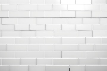White rectangle mosaic tiles texture background.