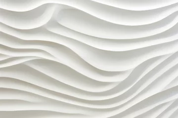 Deurstickers White sand wave pattern texture background © setiadio