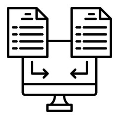   Sales Report line icon