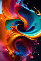 Trendy Colorful Colorsplash Wallpaper and abstract background