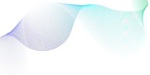 Abstract blend blue wave line science and technology futuristic blue waves curve lines banner background design. Vector illustration. Modern music, template abstract design flowing wave wallpaper.