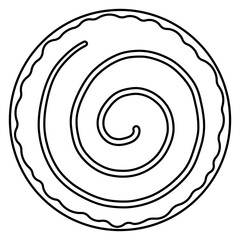 donut day chocolate cream food icon line