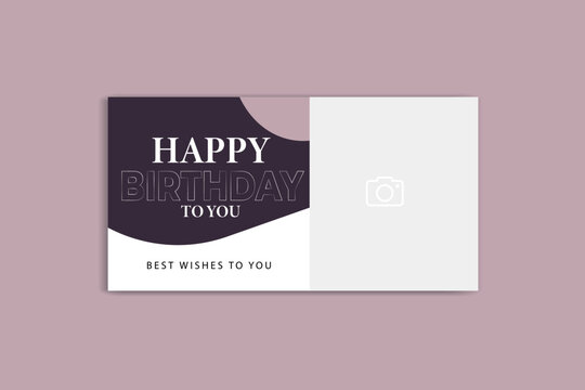 birthday social media banner design birthday template