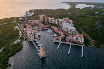 Drone of Porto Cupecoy St Maarten
