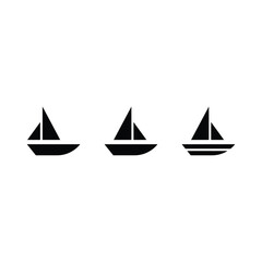 Simple boat illustration vector