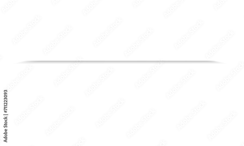 Aufkleber horizontal line shadow for design