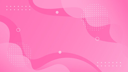 Pink abstract background with Wave shapes and transparency