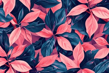 Fototapeta premium Leaves background. Tropical leaf
