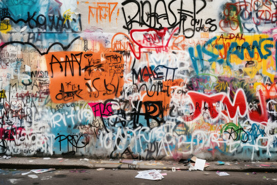 Spray paint city background culture art wall graffiti texture street urban