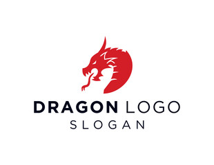 The logo design is about Dragon and was created using the Corel Draw 2018 application with a white background.