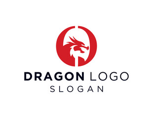 The logo design is about Dragon and was created using the Corel Draw 2018 application with a white background.