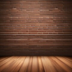 brick wall background wood floor for products
